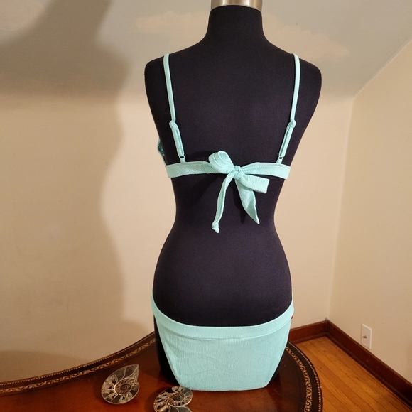 Red Carter Mermaid 2 Piece Bathingsuit Size L - Picture 3 of 7